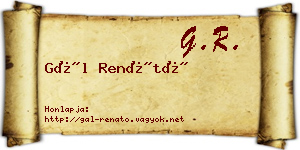 Gál Renátó névjegykártya